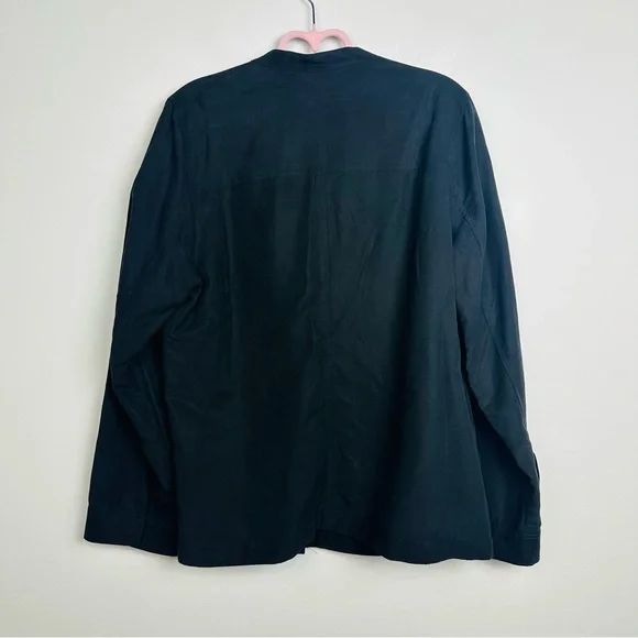 Kobi Halperin Black Starr Snap-Front Military Utility Shirt Jacket Size Large - Picture 11 of 11